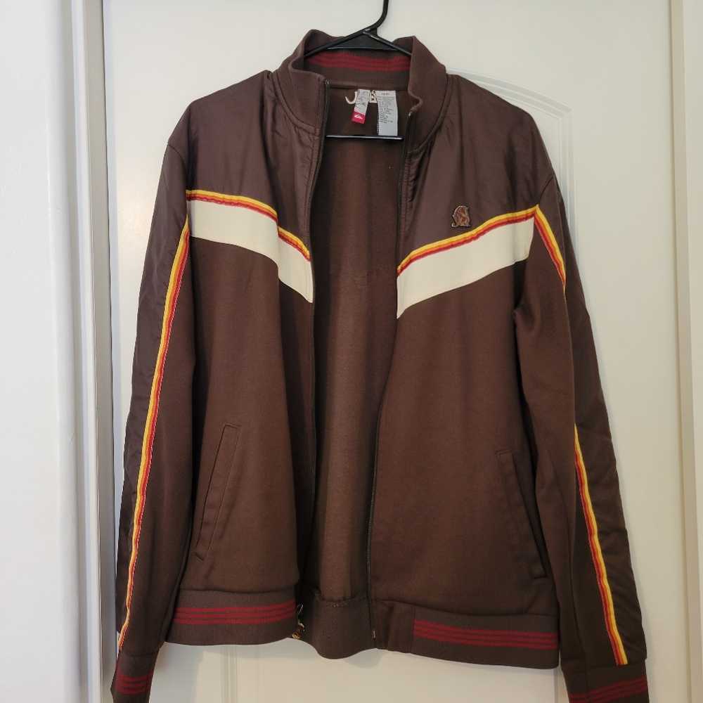 Quiksilver Mens Chocolate Brown Jacket Size Medium